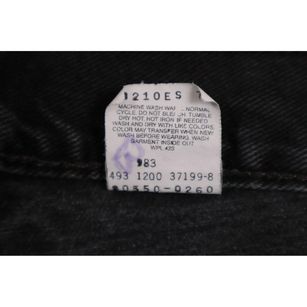 Levis 550 Relaxed Fit Jeans Mens 33x32 Faded Black Vintage Tapered 0550-0260